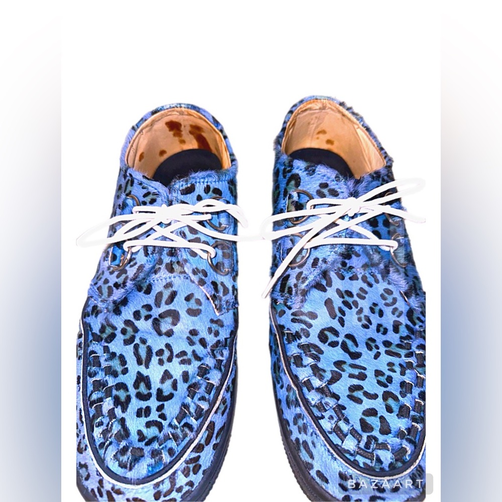Ambush Design x Bape 2007 Leopard Print Fur Creepers Size 10.5